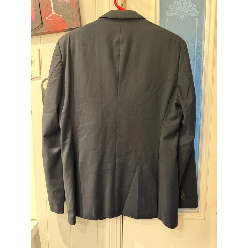 Hugo Boss James3/Sharp5 Mens Blazer Navy Blue Italian Wool Suit Jacket 40R 50